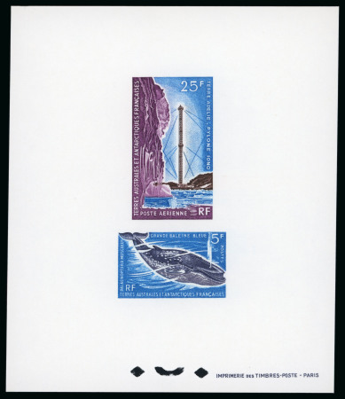 Stamp of Colonies françaises » TAAF 1966, Collection Y&T n°22 et PA 13, Grande baleine