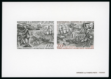 Stamp of Colonies françaises » TAAF 1971, Collection Y&T PA 27/28, Bicentenaire de la découverte