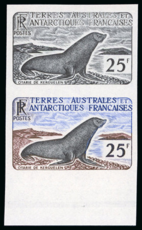 Stamp of Colonies françaises » TAAF 1956-1959, Collection Y&T n°2/7 et 12/17, Faune, comprenant
