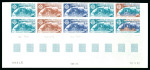Stamp of Colonies françaises » TAAF 1980-1990, Collection d'essais de couleur classés