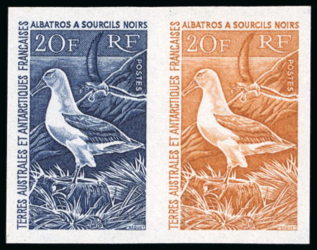 Stamp of Colonies françaises » TAAF 1955-1986, Collection de timbres non dentelés, essais