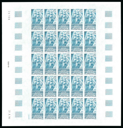Stamp of Colonies françaises » TAAF 1981-1997, Collection de timbres non dentelés en feuilles