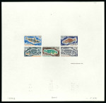 Stamp of Colonies françaises » TAAF 1971, 5 à 30 francs Poissons, Y&T n°34/38, étude