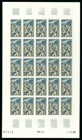 Stamp of Colonies françaises » TAAF 1969-1970, 10 et 12 francs Damier du Cap et Phylica