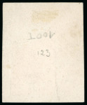Stamp of France » Empire 1853-1862 1853, Empire non dentelé 1 franc carmin, Y&T n°18