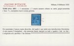 Stamp of Italian States » Tuscany 1851-52, 2cr light blue on bluish grey, unused without gum