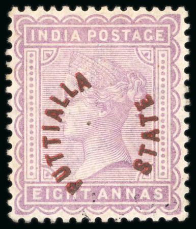 Stamp of Large Lots and Collections India: 1866-1946, Selection of 69 stamps on eight stock