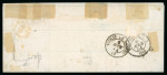 Stamp of France » Empire 1853-1862 1854, Lettre à destination de Paris, affranchissement