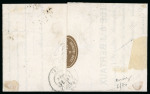 Stamp of France » Emission de Bordeaux 1870 1871, Lettre pour Chauny (Aisne), affranchissement