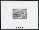 Stamp of Colonies françaises » Réunion 1951,1000 francs Paris de Decaris surchargé 500 francs