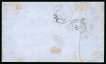Stamp of France » Emission de Bordeaux 1870 1871, Lettre à destination de Paris, affranchissement