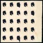 Stamp of France » Empire Lauré 1863-1870 1862, Empire Lauré 2 centimes rouge-brun, bloc de