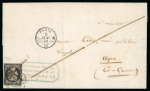 Stamp of France » Type Cérès de 1849-1850 1849, Lettre à destination d'Agen (Lot-et-Garonne),