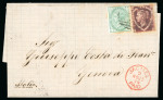 Stamp of Great Britain » British Post Offices Abroad 1879 (Nov 25) Lettersheet from Jacmel (Haiti) to Genoa,