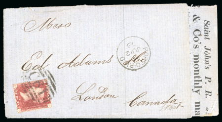 Stamp of Great Britain » British Post Offices Abroad 1875 (JU 12) A printed prices current lettersheet sent