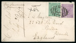 Stamp of Great Britain » British Post Offices Abroad 1872 (JY 14) Envelope from St Thomas to Portsea, franked