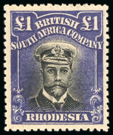 Stamp of Rhodesia 1918-20, Admiral Die IIIB, perforation 14, group of