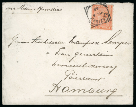 Stamp of Zanzibar » The Indian Post Office (1875-1895) 1887-94 Second Squared Circle Cancel