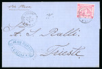 Stamp of Egypt » Egyptian Post Offices Abroad » Consular Offices » Scio (Greece) 1881, Entire from Chio to Trieste, franked De La Rue