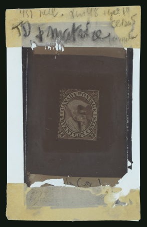 Stamp of Canada Canada - 1859 17c, group of six items. Sperati's last work.