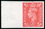 Stamp of Great Britain » King George VI 1950-52, New Colours 1/2d to 2 1/2d set of five imperf. imprimaturs