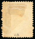 Stamp of Brazil » 1866-83 Dom Pedro » 1866 "Black Beard" Issue 1866, 50r blue on slightly bluish paper, "cracked plate" in margin