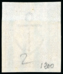 Stamp of Great Britain » 1855-1900 Surface Printed » 1883-84 & 1888 High Values 1883-84 2s6d Lilac on blued paper pl.2 imperforate imprimatur