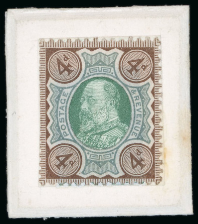 Stamp of Great Britain » King Edward VII » 1902-10 De La Rue Issues 1901 4d composite "paste-up" essay of the Victorian