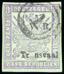 Stamp of South Africa » Transvaal 1879, Stamp Commission overprints, 3d mauve on green,