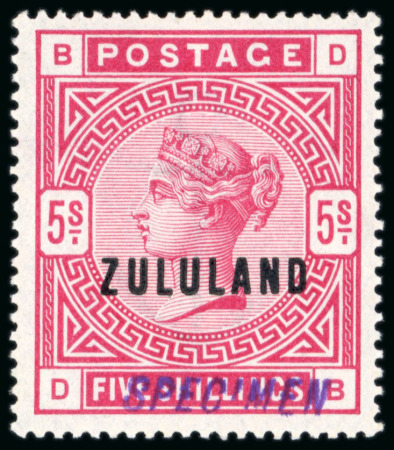 Stamp of South Africa » Zululand 1888, Set of the overprinted "Zululand" values from