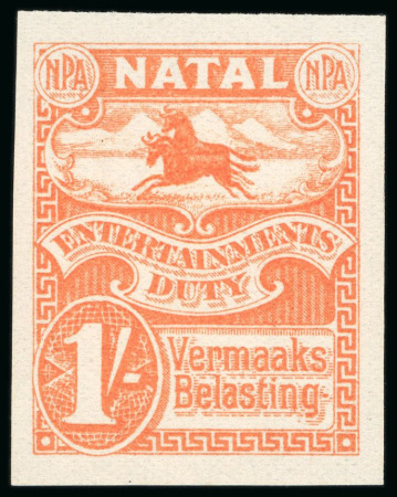Stamp of South Africa » Natal 1924, Revenues, Entertainment Duty, set of eight plate
