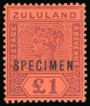Stamp of South Africa » Zululand 1888-1894, Set of the overprinted "Zululand" values