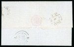 Stamp of Great Britain » 1841 1d Red 1843 (Aug 5) wrapper from London to Kendal with 1841 1d red tied by crisp and upright "10" in London MC