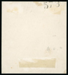 Stamp of Great Britain » King George V » 1912-24 Profile Head Issues 1912 7d uncleared die proof printed in black on thin white glazed card 