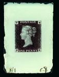 Stamp of Great Britain Great Britain - 1840 1d Penny Black Official VR, the incomparable group of four items