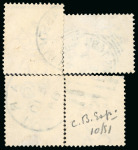 Stamp of South Africa » Cape of Good Hope Cape of Good Hope - 1885 5s orange. Group of four items