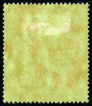 Stamp of Bermuda 1938, 10s greenand deep lake on pale emerald paper, mint
