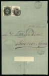 Stamp of Brazil » 1866-83 Dom Pedro » 1866 "Black Beard" Issue 1866, 20r violet slate, together with 200r black on cover to Argentina