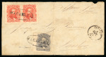 Stamp of Brazil » 1866-83 Dom Pedro » 1866 "Black Beard" Issue 1866, 80r violet black, double perforation, on cover