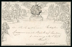 Stamp of Great Britain » 1840 Mulreadys & Caricatures 1840 Mulready 1d lettersheet with ‘Annuity, Life