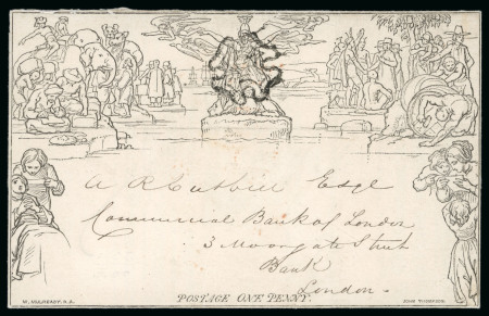 Stamp of Great Britain » 1840 Mulreadys & Caricatures 1840 Mulready 1d lettersheet with ‘Annuity, Life
