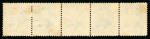 Stamp of Brazil » 1866-83 Dom Pedro » 1866 "Black Beard" Issue 1866, 100r green, type IV, die III, strip of five unused without gum