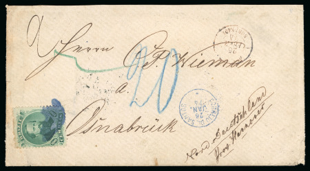 Stamp of Brazil » 1866-83 Dom Pedro » 1866 "Black Beard" Issue 1866, 100r green, type IV, die III, used on 26.1.1874
