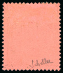 Stamp of New Guinea 1914-15, 8d on 80pf black & carmine on rose mint l.h.