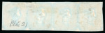 Stamp of Great Britain » 1841 1d Red 1841 1d. red-brown, Pl. 21, KD-KG, horizontal strip