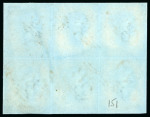 Stamp of Great Britain » 1841 1d Red 1841 1d. red-brown, Pl. 151, DH-EJ, horizontal block