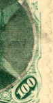 Stamp of Brazil » 1866-83 Dom Pedro » 1866 "Black Beard" Issue 1866, 100r green, "cracked plate" variety on cover