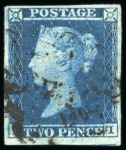 Stamp of Great Britain » 1841 2d Blue 1841 2d. blue,  a fine selection of Maltese cross usages