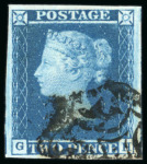 Stamp of Great Britain » 1841 2d Blue 1841 2d. blue,  a fine selection of Maltese cross usages