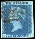 Stamp of Great Britain » 1841 2d Blue 1841 2d. blue,  a fine selection of Maltese cross usages